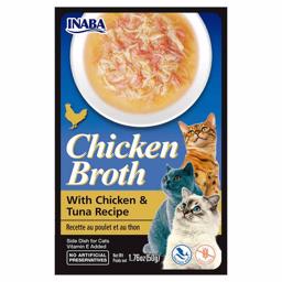 Inaba Chicken Bone Broth Strimlet Kylling & Tunfisk i Kyllingebouillon 40g
